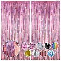 Algopix Similar Product 20 - RUBFAC 2 Pack Shimmer Pink Backdrop