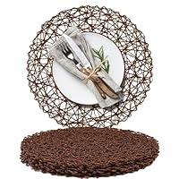 Algopix Similar Product 4 - AHHFSMEI Paper Braided Round Placemats