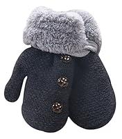 Algopix Similar Product 2 - XF Unisex Baby Cute Buttons Fur Thick