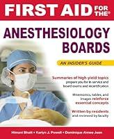 Algopix Similar Product 10 - First Aid for the Anesthesiology
