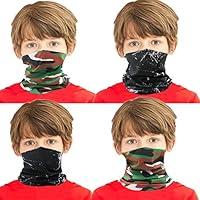 Algopix Similar Product 9 - ABUDDER 4 Pieces Kids Face Mask