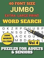 Algopix Similar Product 13 - Jumbo ExtraLarge Word Search Puzzles