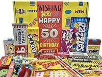 Algopix Similar Product 6 - RETRO CANDY YUM 50th Birthday Gift