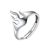 Algopix Similar Product 14 - SILVERCUTE Novelty Flame Fire Ring