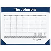 Algopix Similar Product 2 - Personalized Desk Pad Calendar Blue