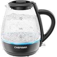 Algopix Similar Product 6 - Chefman 1L Electric Tea Kettle with LED