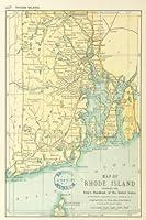 Algopix Similar Product 12 - Rhode Island Map Journal Vintage 1891