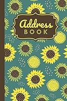 Algopix Similar Product 1 - Address Book Yellow Sunflower Floral