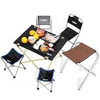 Algopix Similar Product 16 - QJJML 4Person Folding Picnic Table