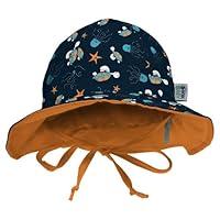 Algopix Similar Product 7 - My Swim Baby Sun Hat Navy Sea Friends
