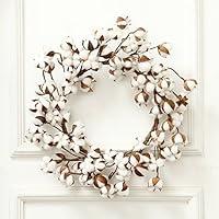 Algopix Similar Product 1 - Beautiful Farmhouse Cotton Wreath