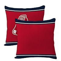 Algopix Similar Product 8 - 2pcs Baseball Style Throw Pillow Covers