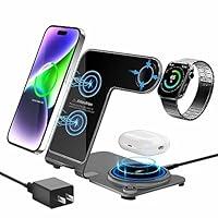 Algopix Similar Product 15 - Wireless Charger Aluminum Alloy 3 in 1
