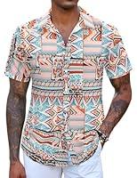 Algopix Similar Product 11 - COOFANDY Mens Hawaiian Shirt Short