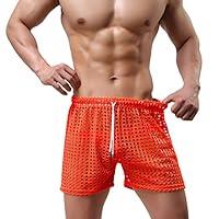 Algopix Similar Product 16 - Mens Hollow Openwork Boxers Briefs