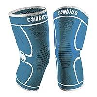 Algopix Similar Product 17 - CAMBIVO 2 Pack Knee Brace Knee