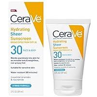 Algopix Similar Product 19 - CeraVe Hydrating Sheer Sunscreen SPF 30