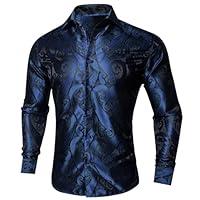 Algopix Similar Product 20 - BarryWang Paisley Men ShirtsLong