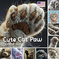 Algopix Similar Product 12 - Cute Cat Paw Calendar 2025 365 Days of