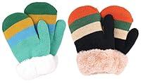 Algopix Similar Product 20 - Set of 2 Kids Sherpa Lined Knit
