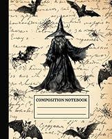 Algopix Similar Product 1 - Halloween Composition Notebook Vintage