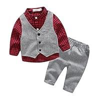 Algopix Similar Product 11 - Boys Plaid Button Down Polyester