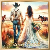 Algopix Similar Product 3 - Country Wedding Guest Book Western