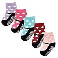 Algopix Similar Product 2 - Dabuyu NonSlip Cute Mary Jane Socks
