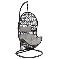 Algopix Similar Product 17 - Sunnydaze Cordelia Hanging Egg Chair