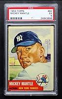Algopix Similar Product 3 - 1953 Topps  82 Mickey Mantle New York
