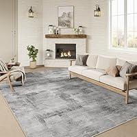 Algopix Similar Product 2 - WondRg 5x7 Washable Area Rug Grey