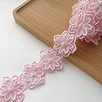 Algopix Similar Product 3 - Pink Flower Lace Trim