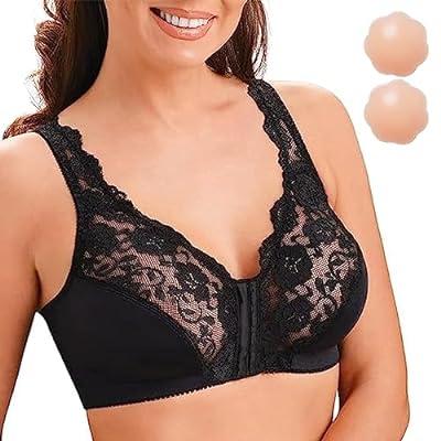 2023 Front Button Breathable Skin-Friendly Cotton Bra,U-Shaped