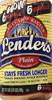 Algopix Similar Product 6 - Lender's, Plain Bagel, 17.1 oz