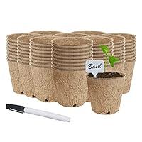 Algopix Similar Product 8 - Comfecto 100 Pcs Peat Pots Bulk 3 inch