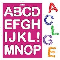 Algopix Similar Product 16 - Karty Large Letter Stencils Kit  3pc
