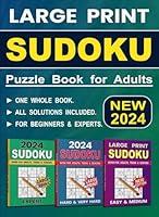 Algopix Similar Product 5 - 2024 Sudoku Book for Adults Sudoku