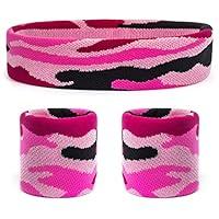 Algopix Similar Product 10 - Suddora Camo HeadbandWrist Band Set 