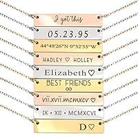 Algopix Similar Product 12 - Customizable Engraved Necklaces for Mom