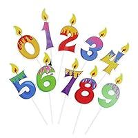 Algopix Similar Product 14 - Winrase Cute 09 Number Candle Shape
