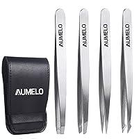 Algopix Similar Product 13 - Tweezers Set 4Piece Professional