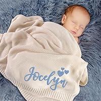 Algopix Similar Product 3 - Custom Knit Baby Name Blanket