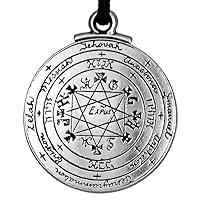 Algopix Similar Product 6 - Pewter Pentacle of Solomon Amulet