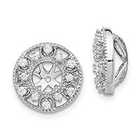 Algopix Similar Product 7 - 14k White Gold Fancy Diamond Earring
