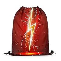 Algopix Similar Product 11 - Manfei Glitter Lightning Red Drawstring