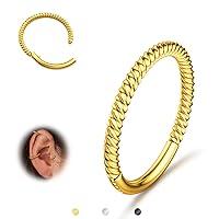 Algopix Similar Product 10 - BodyBonita Hinged Nose Rings Hoop316L