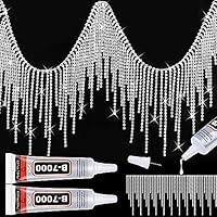 Algopix Similar Product 14 - Tetutor Rhinestone Fringe with B7000