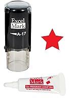 Algopix Similar Product 16 - Round Teacher Stamp  Solid Star  Red