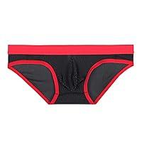 Algopix Similar Product 19 - Mens Ice Silk Thong Underwear Full