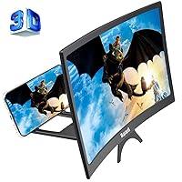 Algopix Similar Product 2 - 12 3D Curve Screen Magnifier for Cell